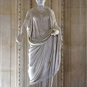 Statue of a woman restored as Plotina, 2nd century (marble sculpture)