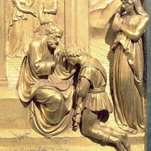 The Story of Jacob and Esau, detail of Isaac Blessing Jacob