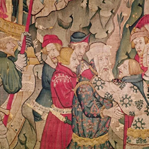 Detail of the Story of Jourdain de Blaye, Arras Workshop (tapestry) (detail of 215164)