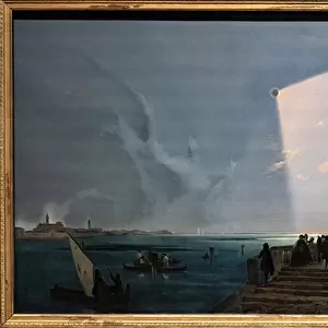Sun Eclipse at the fondamenta Nuove, 1842 (oil on canvas)