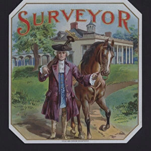 Surveyor, cigar label (chromolitho)