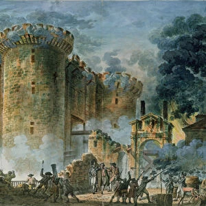The Taking of the Bastille, 14th July 1789 (oil on canvas)