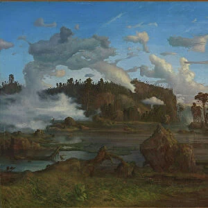 The Tarn, 1865 (oil on canvas)