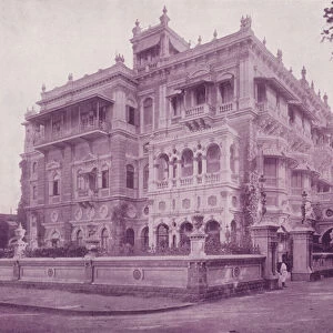 The Tata Mansion, Bombay (b / w photo)
