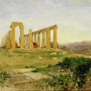 Temple of Agrigento (oil on canvas)