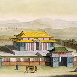 Temple Daibods in a compound in the countryside, from Costume dei