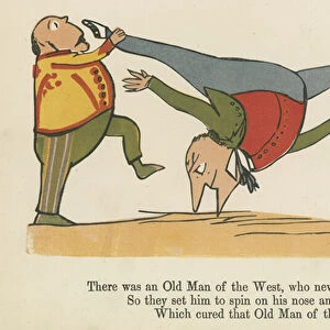 "There was an Old Man from the West, who never could get any rest", from A Book of Nonsense, published by Frederick Warne and Co. London, c. 1875 (colour litho)