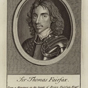 Thomas Fairfax, Parliamentary general of the English Civil War (engraving)