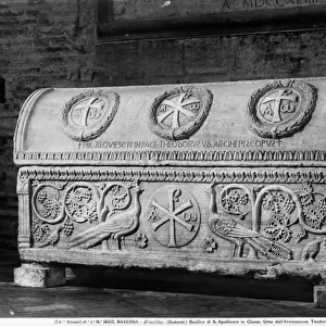 Tomb of Archbishop Theodore, c. 677-88 (marble)