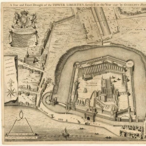 The Tower of London surveyed in the 1597 (engraving)