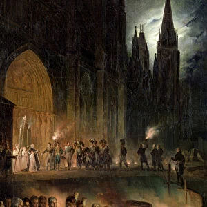 Transferring the Bones of the Royal Family to the Church of St. Denis, 18th January 1817