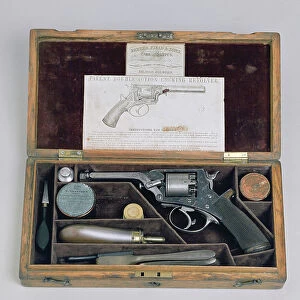 Tranter percussion revolver with case and accessories, 1859