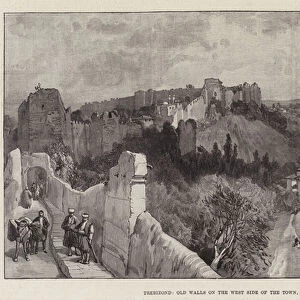 Trebizond, Old Walls on the West Side of the Town (engraving)