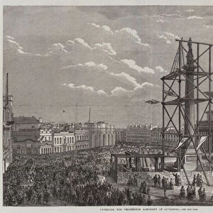 Unveiling the Wellington Monument at Liverpool (engraving)