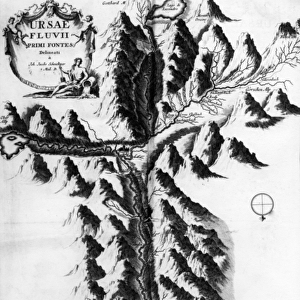 Ursae Fluvii primi fontes delineati, c. 1721 (engraving)
