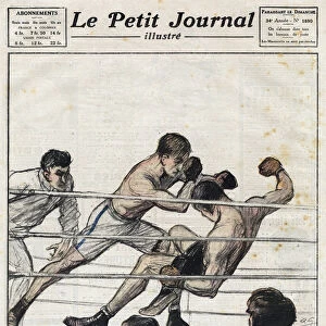 The victory of French boxer Georges Carpentier over Marcel Nilles