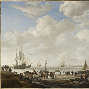 View of a Beach, 1646 (oil on canvas)