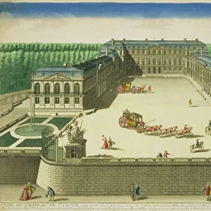 View of the Chateau of St. Cloud, engraved by Antoine Aveline (1691-1743) (engraving)