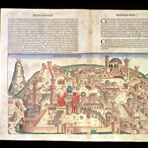 View of the city of Jerusalem, from the Nuremberg Chronicle by Hartmann Schedel