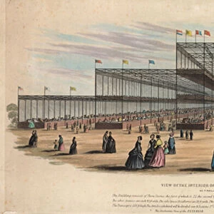 View of the Interior of the Building in Hyde Park for the Exhibition of 1851 (coloured engraving)