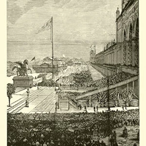 View of the Opening, Ceremonies, 10 May 1876 (engraving)