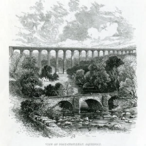 A View of the Pont-Cysylltau Aqueduct, 1861 (engraving)