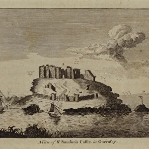 A View of St Samsons Castle, in Guernsey (engraving)