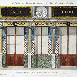 View of the storefront of the boutique "Le cafe turkish"