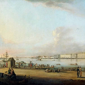 View of the Winter Palace from Vasilyevsky Island, 1796 (oil on canvas)