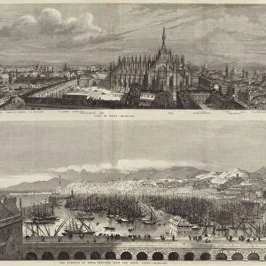 Views of Milan and Genoa (engraving)
