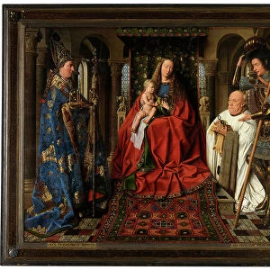 The Virgin and Child with Canon Joris van der Paele, 1434-36 (oil on panel)