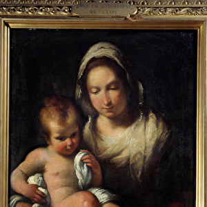 The Virgin has the spoon. Painting by Bernardo Strozzi (1581-1644), 17th century
