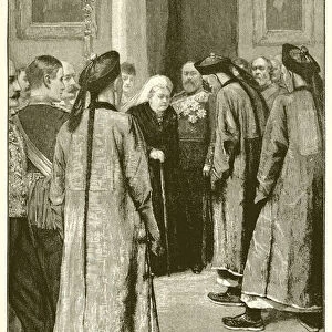Visit of Li Hung Chang to the Queen at Osborne (engraving)