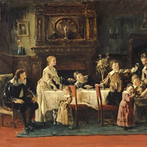 Visiting the New Baby, 19th century