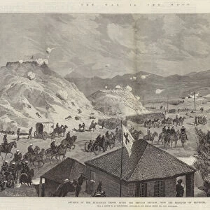 The War in the East, Advance of the Bulgarian Troops after the Servian Repulse from the Redoubts of Slivnitza (engraving)