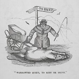 "Warranted quiet, to ride or drive"(engraving)