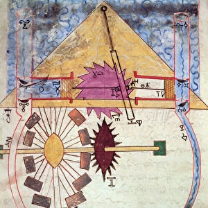 Water Pump, from Book of Knowledge of Ingenious Mechanical Devices by Al-Djazari