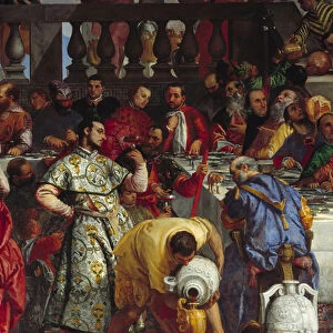 The wedding of Cana, detail: the wine detail of the wedding of Cana