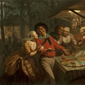 The Wheel of Fortune, 1861 (oil on canvas)