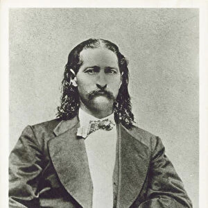 Wild Bill Hickok, gunfighter, gambler and lawman of the American West (b / w photo)