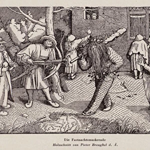 The Wild Man or the Masquerade of Orson and Valentine (woodcut)