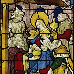 Window depicting the Adoration of the Kings (stained glass)