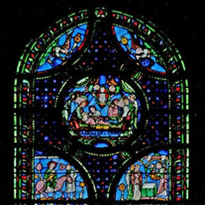 Window w0 depicting the Childhood of Christ (stained glass)