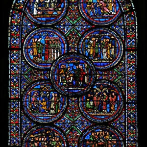 Window w23 depicting the St Thomas Becket window (stained glass)