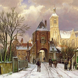 Winter Scene in Amsterdam