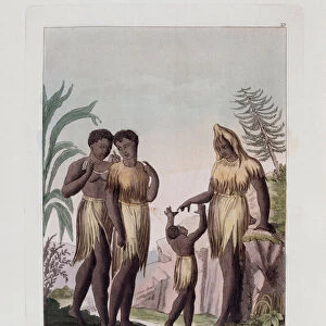 Women of Cazegut en Senegambie - in "The old and modern costume"by Ferrario, ed Milan, 1819-20