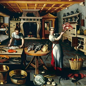 Two women in a kitchen