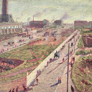 Workshops at Porta Romana, 1909 (oil on canvas)