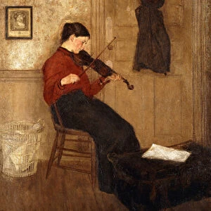 Young Woman with a Violin, 1897-98 (oil on canvas)