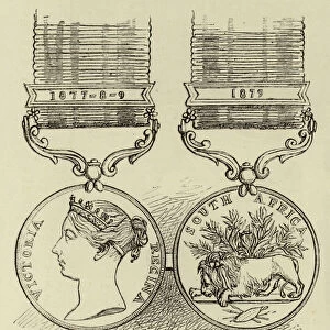 The Zulu War Medal (engraving)